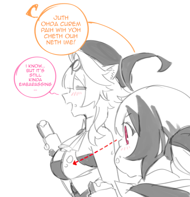 raora panthera and gigi murin (hololive and 1 more) drawn by dasdokter