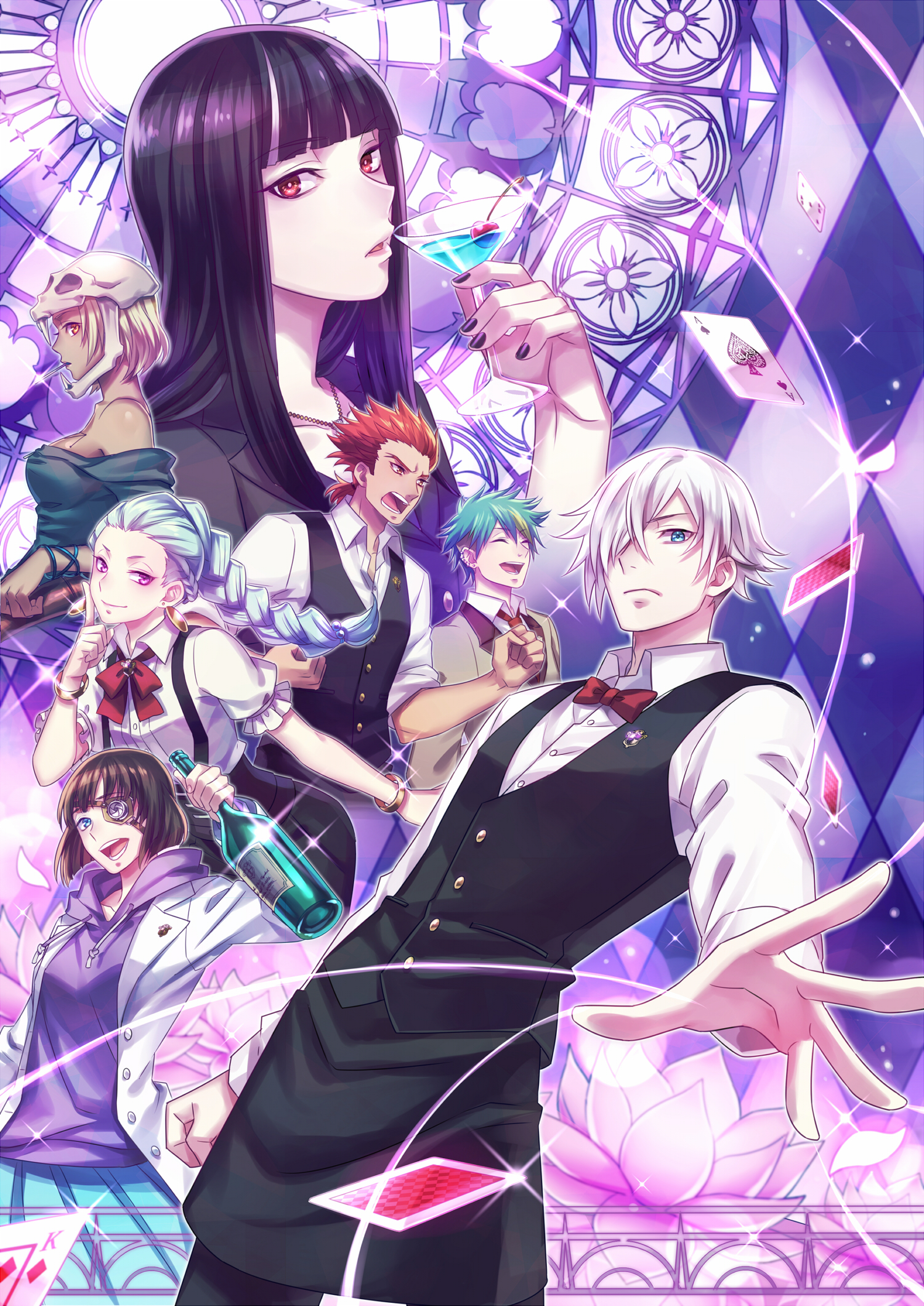 Kurokami No Onna Decim Nona Castra Ginti And 2 More Death Parade Drawn By Zoff Daria Danbooru