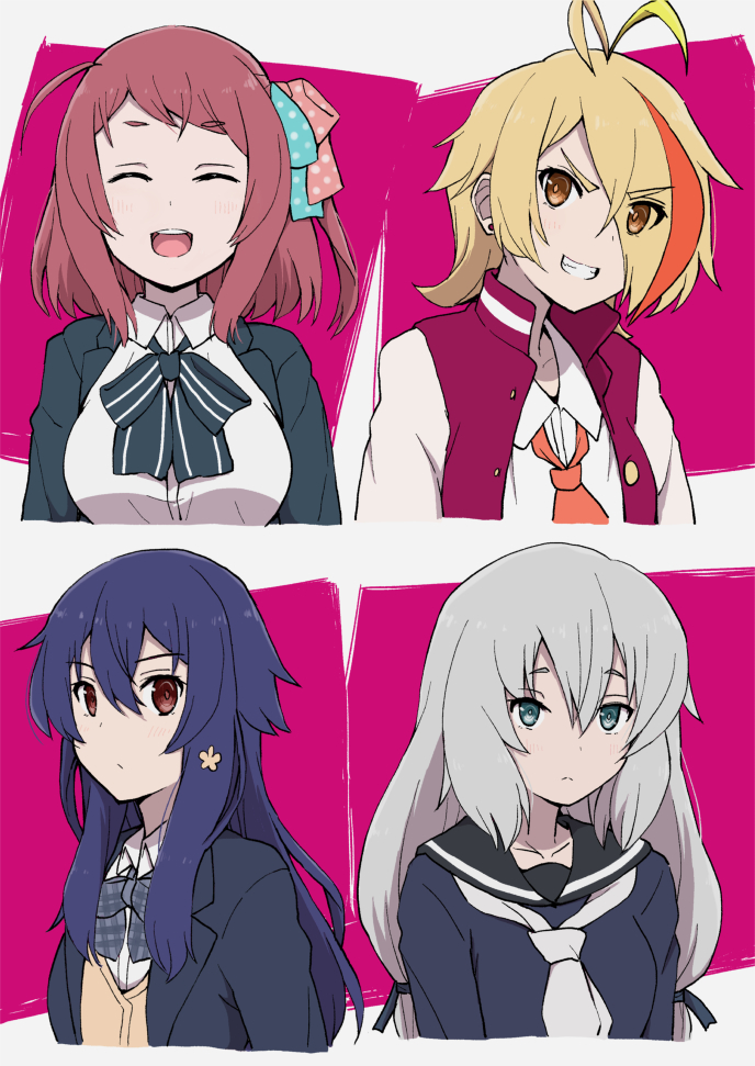 konno junko, minamoto sakura, mizuno ai, and nikaidou saki (zombie land saga) drawn by natsutarou