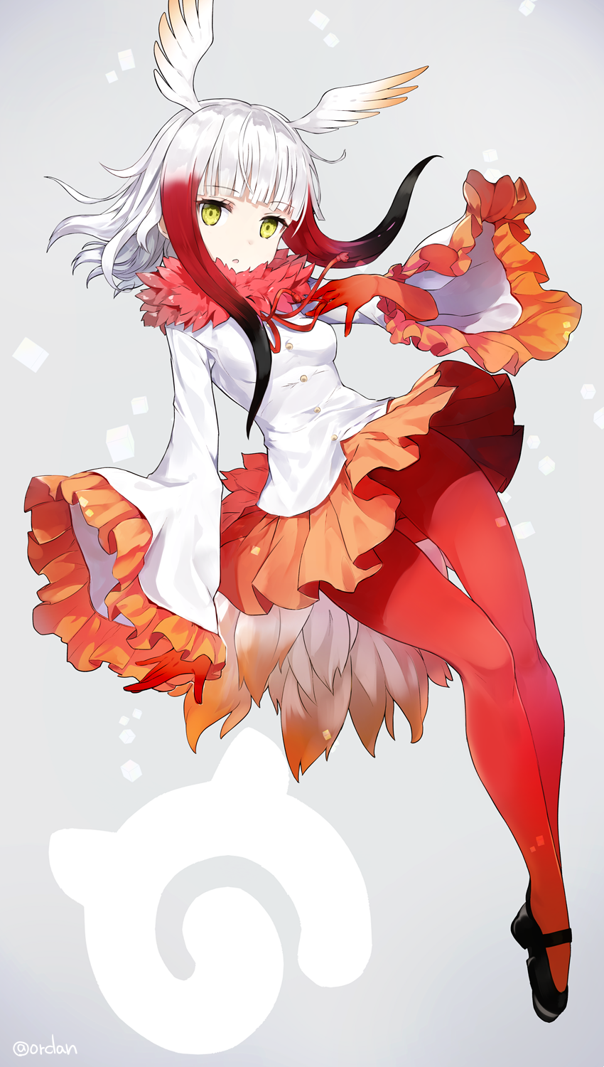 japanese crested ibis (kemono friends) drawn by amagai_tarou