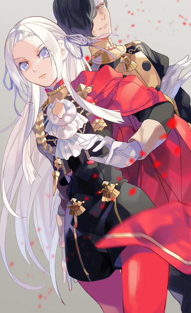 edelgard von hresvelg and hubert von vestra (fire emblem and 1 more) drawn by chachi_(azuzu)