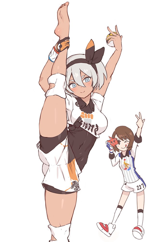 gloria, rotom, bea, and rotom phone (pokemon and 1 more) drawn by nidy