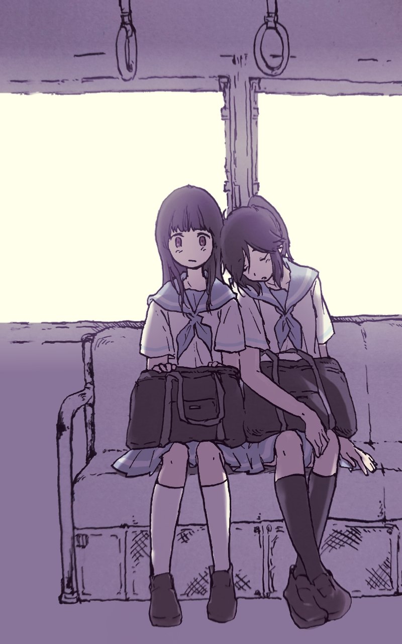 yoroizuka mizore and kasaki nozomi (hibike! euphonium and 1 more) drawn by 1kudamo1