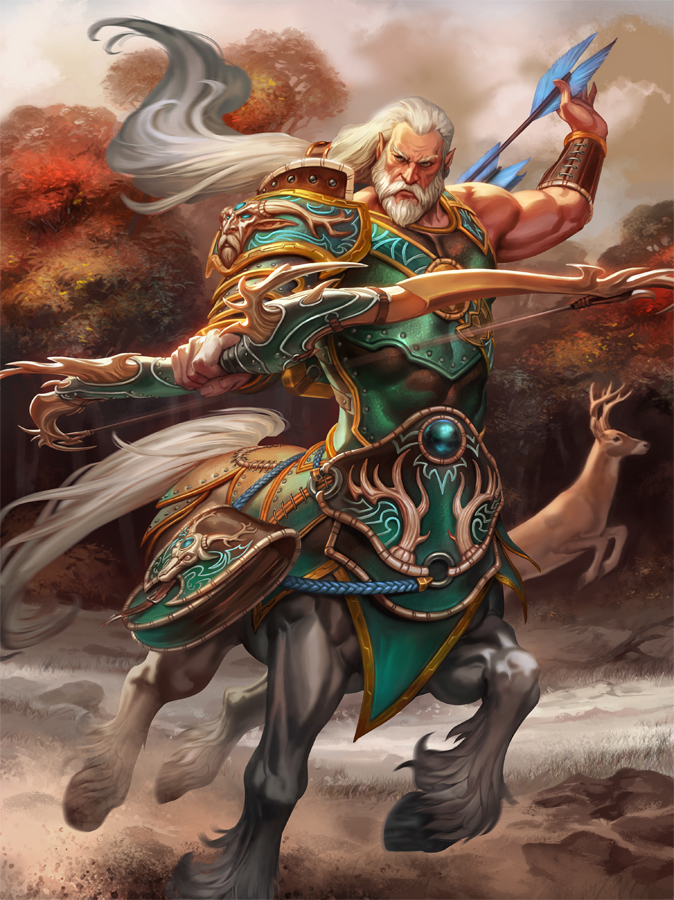 chiron (greek mythology and 1 more) drawn by simon_eckert