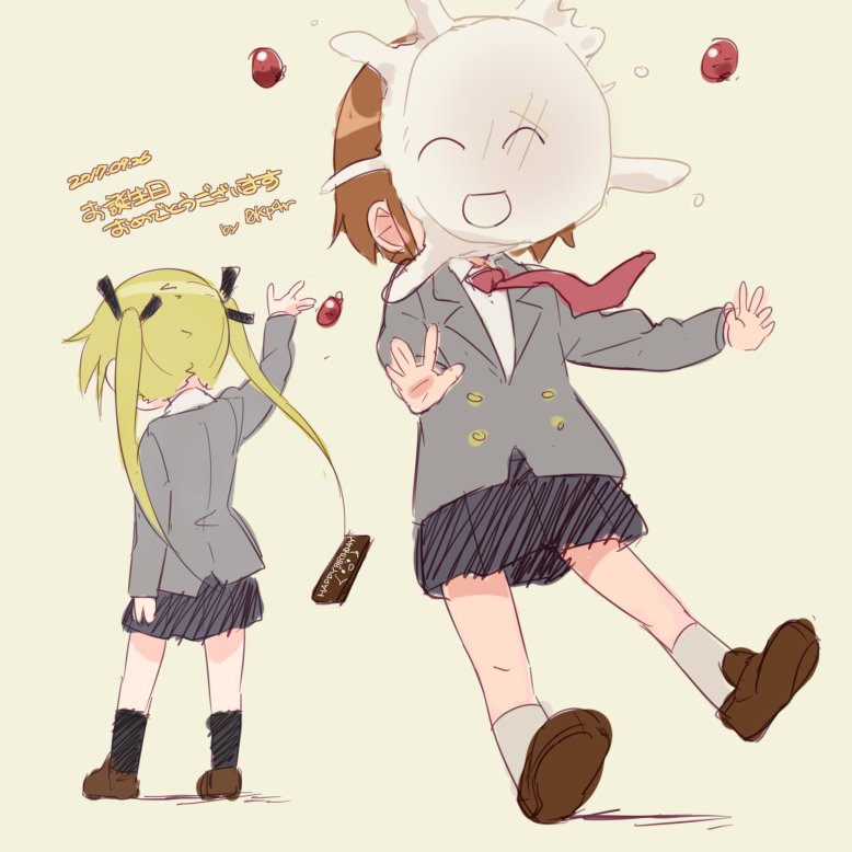 sonya and oribe yasuna (kill me baby) drawn by okayparium