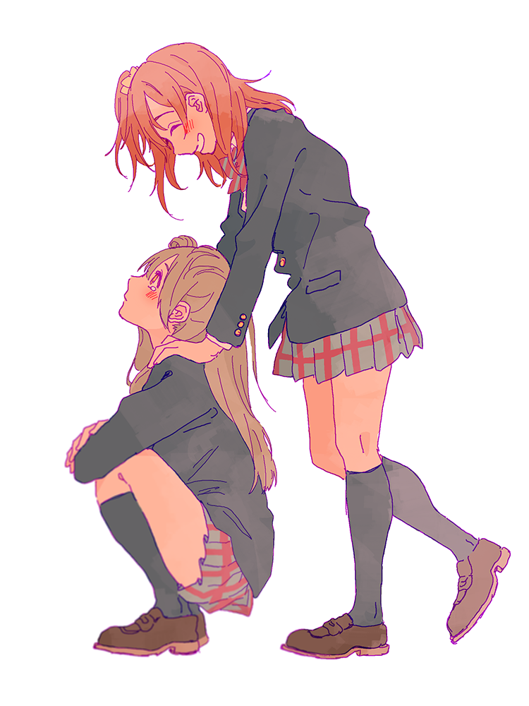 minami kotori and kosaka honoka (love live! and 1 more) drawn by shin9tani