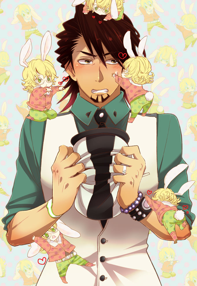 barnaby brooks jr. and kaburagi t. kotetsu (tiger & bunny) drawn by wagyandamu