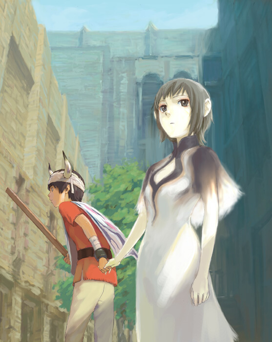 yorda and ico (ico) drawn by naruko_hanaharu