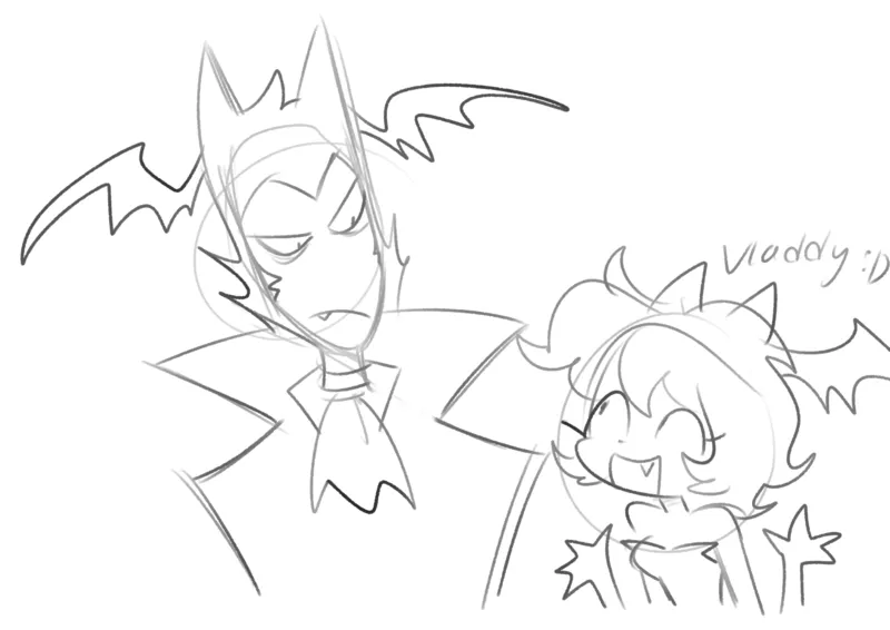 batty boop poppy and vlad poppy (original) drawn by joy_joy_ahoy
