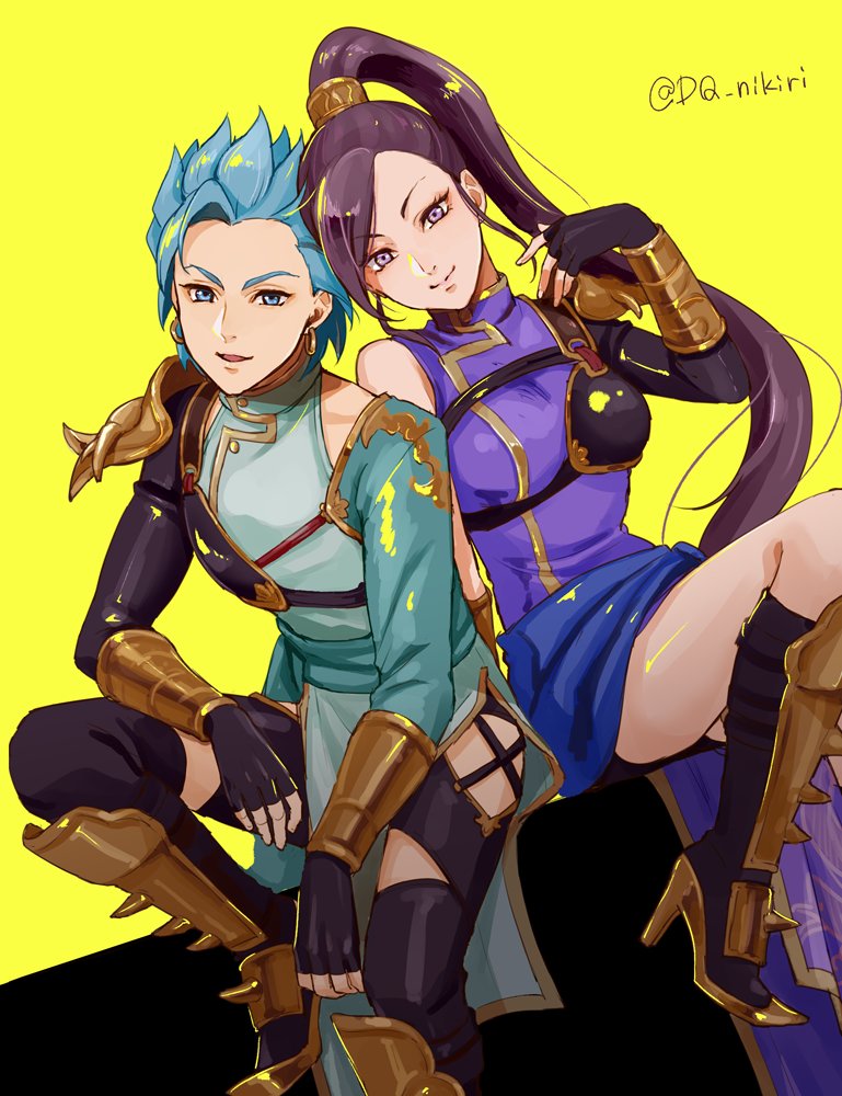 martina and camus (dragon quest and 1 more) drawn by dq_nikiri