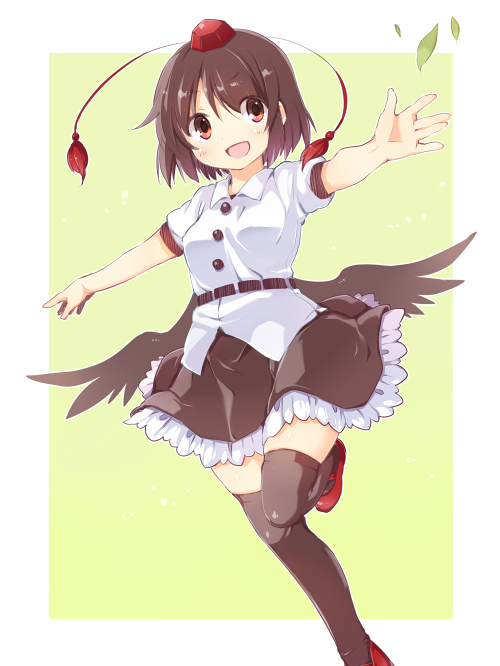 shameimaru aya (touhou) drawn by akagashi_hagane
