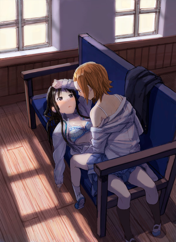 akiyama mio and tainaka ritsu (k-on!) drawn by fukutarou_(enji127)