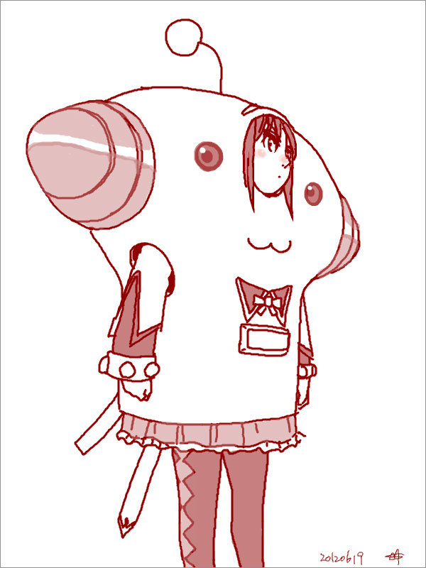 akemi homura, kyubey, and beeton (mahou shoujo madoka magica and 1 more) drawn by sukocchi_moruto