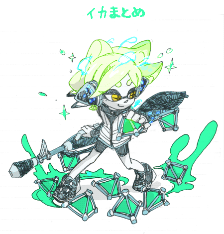 agent 3 and marie (splatoon and 1 more) drawn by jyanbodon