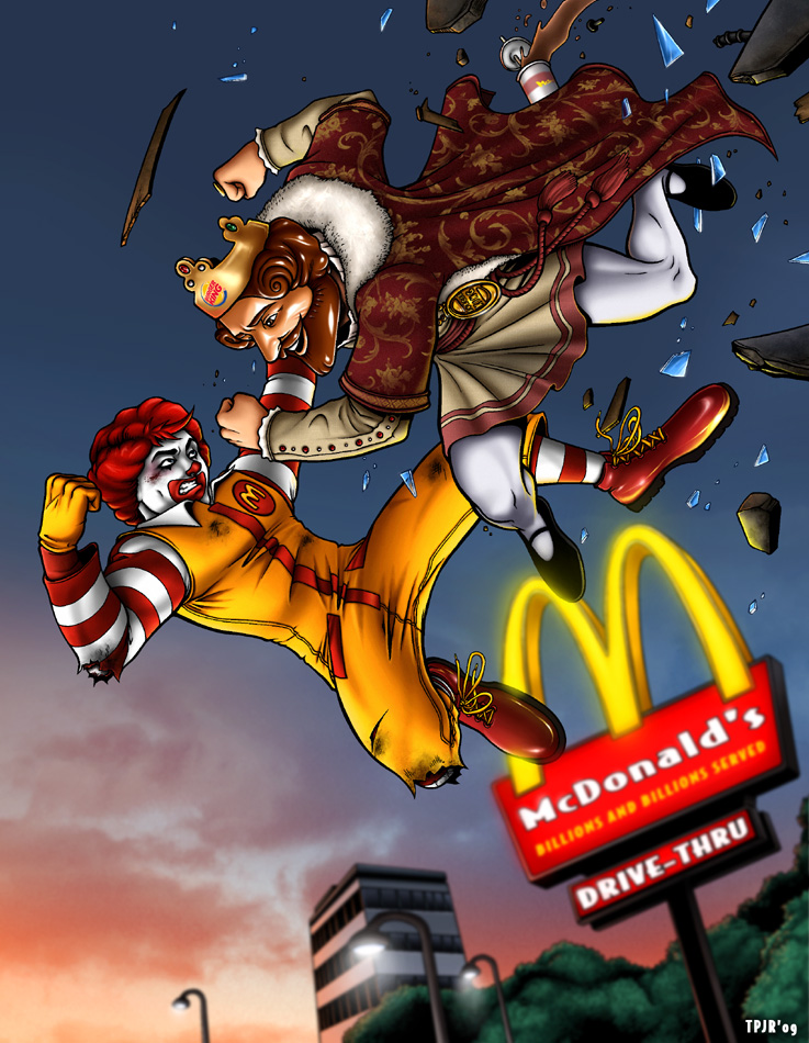 ronald mcdonald and the king (mcdonald's and 1 more)