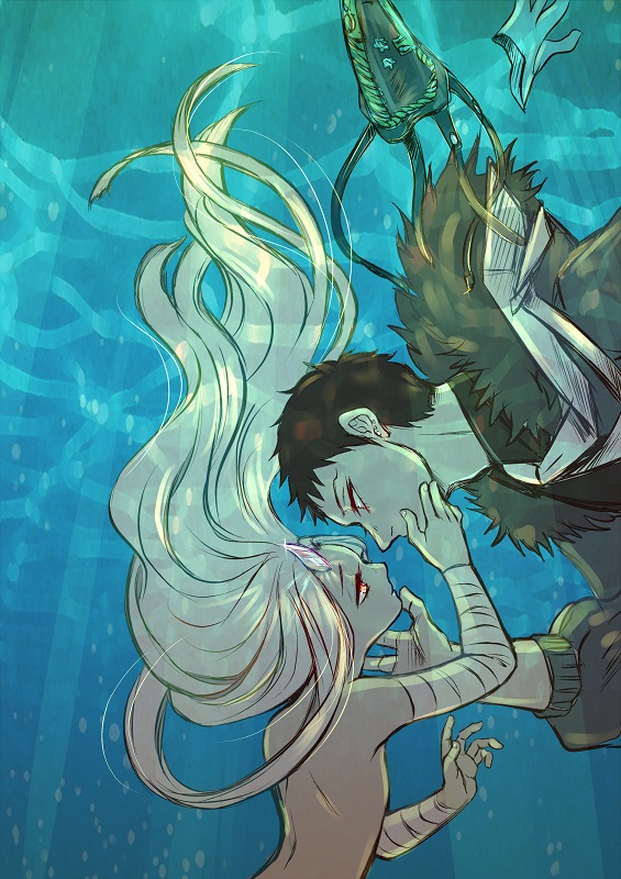 eri and overhaul (boku no hero academia) drawn by qaz14wsx15