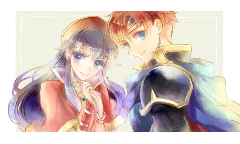 roy and lilina (fire emblem and 1 more) drawn by kuzumosu