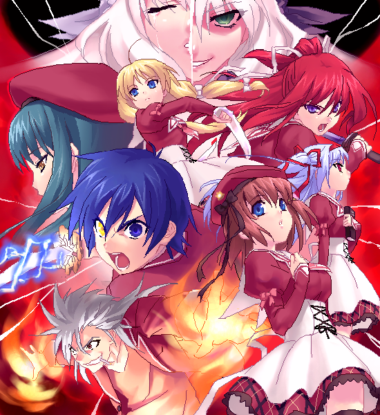 kusakabe misuzu, momono shiori, minase yuka, tachibana kukuri, hirohara yukiko, and 2 more (11eyes) drawn by zen_(kamuro)