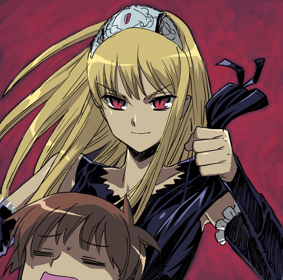 hime and hiyorimi hiro (kaibutsu oujo) drawn by shiono_etorouji