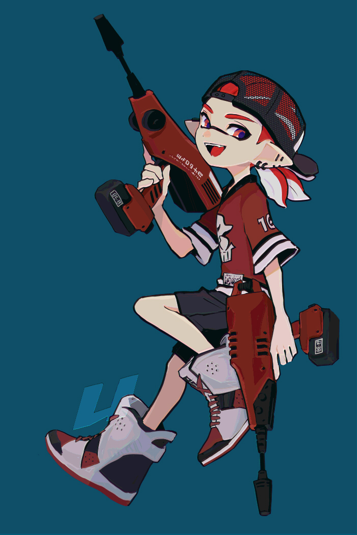 inkling player character and inkling boy (splatoon) drawn by imaikuy0