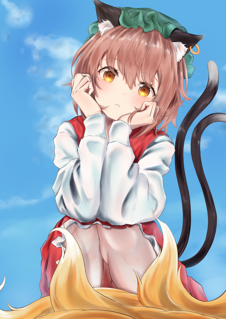 yakumo ran and chen (touhou) drawn by neko_bocchi