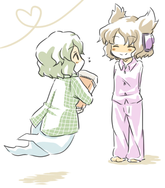 toyosatomimi no miko and soga no tojiko (touhou) drawn by higashi_yuki