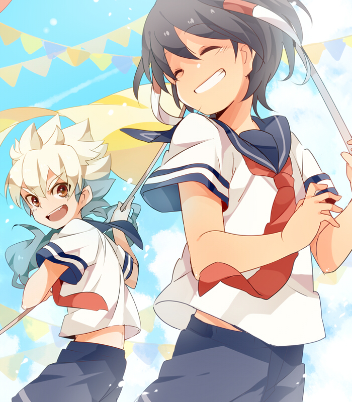 hakuryuu and shuu (inazuma eleven and 1 more) drawn by u35