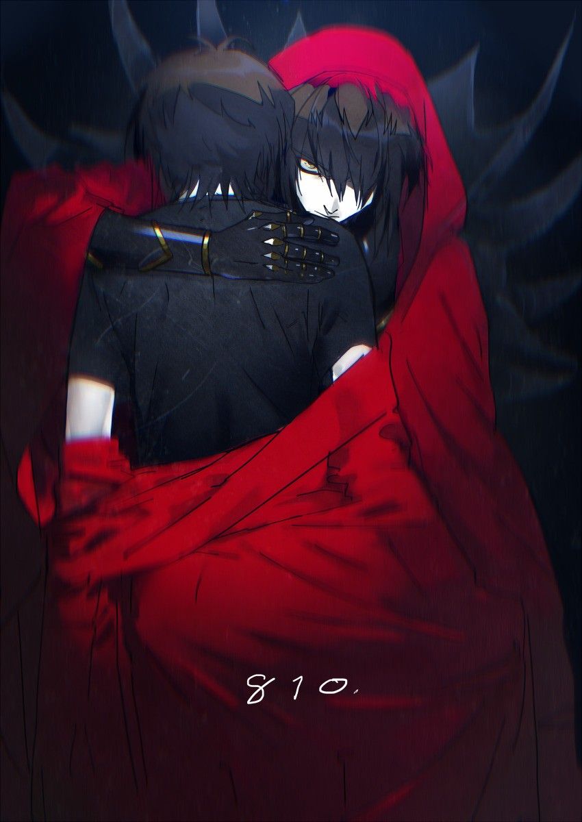 yuki judai and supreme king (yu-gi-oh! and 1 more) drawn by moribuden