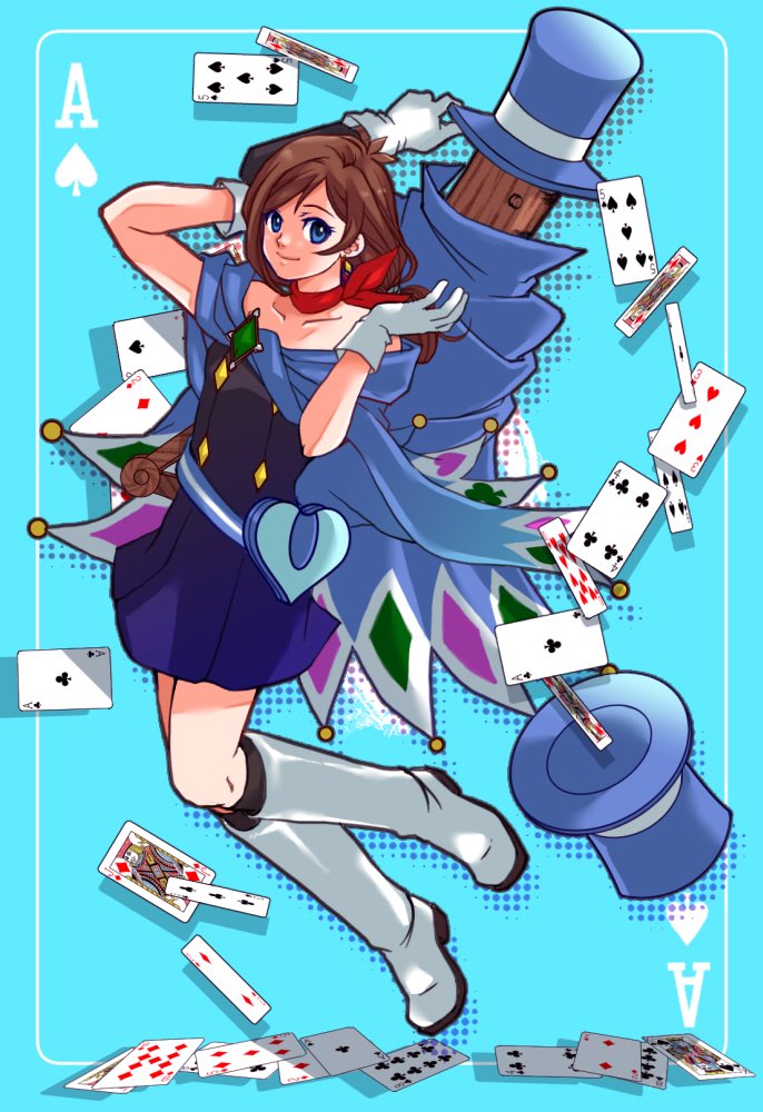 trucy wright and mr hat (ace attorney) drawn by ragi_(od6fine)