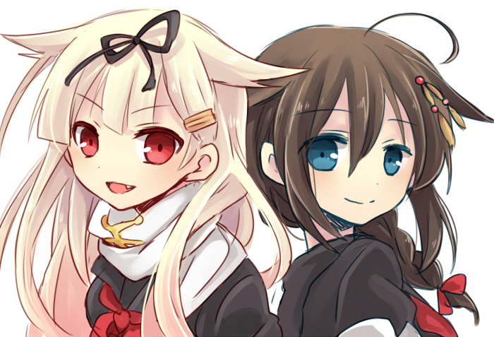 shigure, yuudachi, shigure kai ni, and yuudachi kai ni (kantai collection) drawn by nagasioo