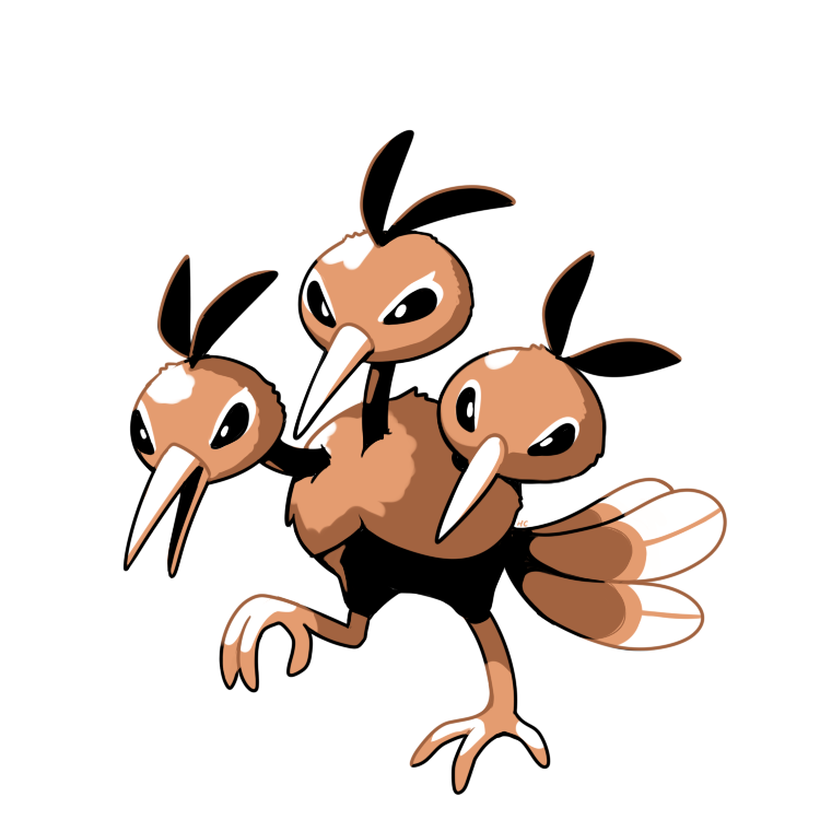 dodrio (pokemon and 1 more) drawn by rumwik