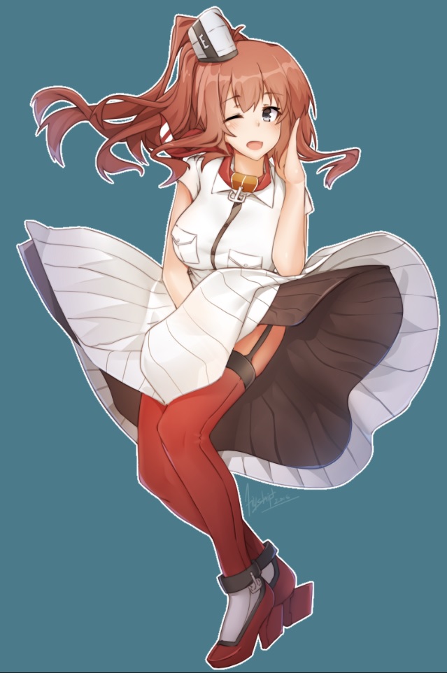 saratoga and marilyn monroe (kantai collection and 1 more) drawn by tilt-shift_(azalanz)