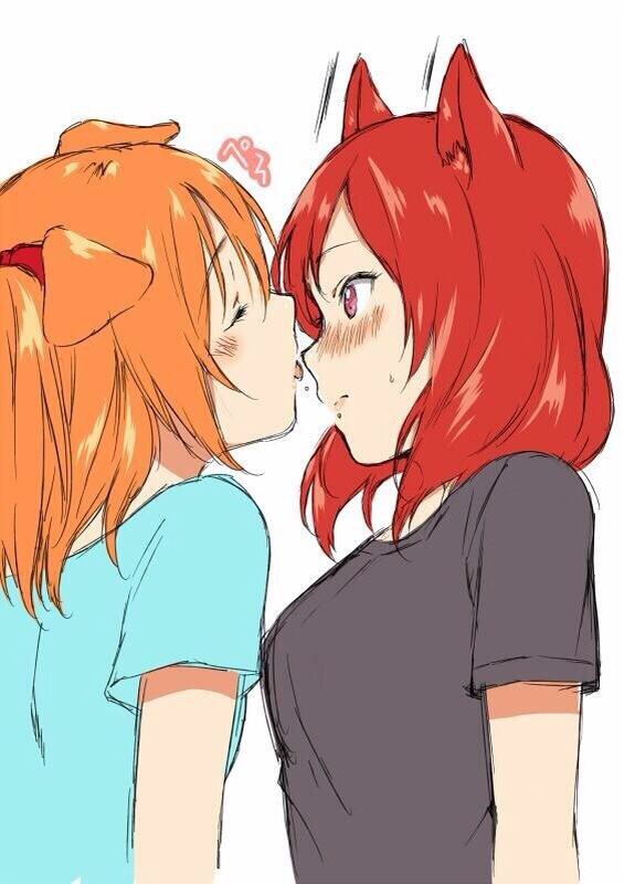 nishikino maki (love live! and 1 more) drawn by inuzuka_bouru