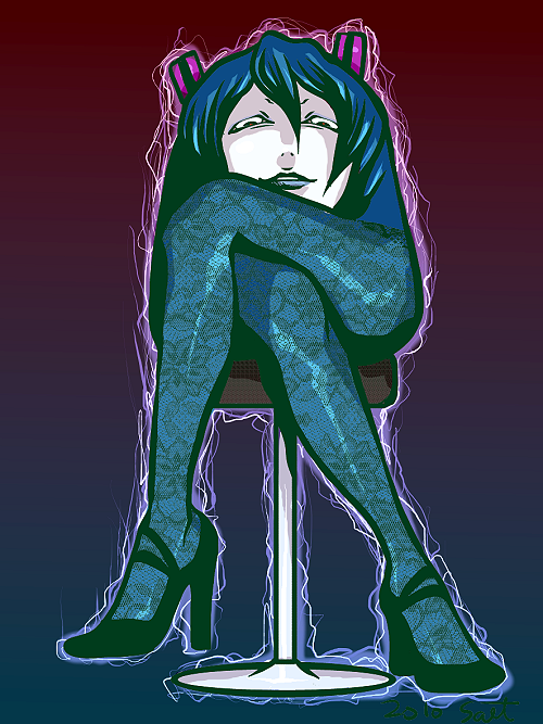 hatsune miku and shiteyan'yo (vocaloid) drawn by shio-kirito