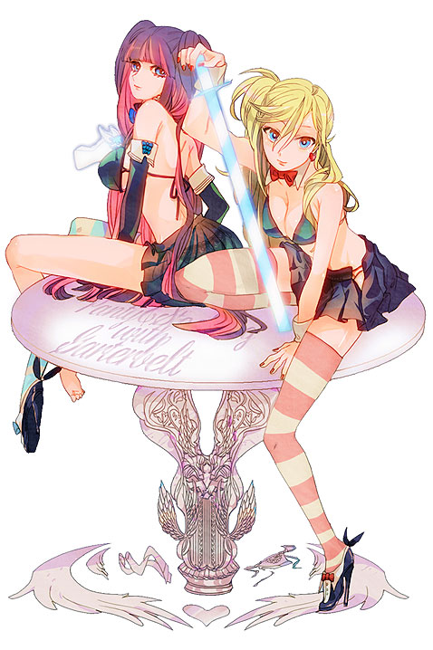 stocking and panty (panty & stocking with garterbelt) drawn by kunimitsu_(9nimi2)