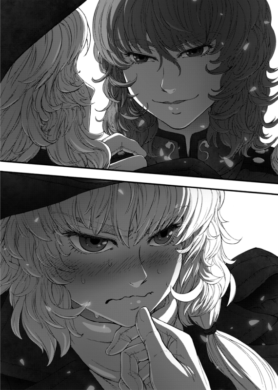 kirisame marisa and kazami yuuka (touhou) drawn by imizu_(nitro_unknown)