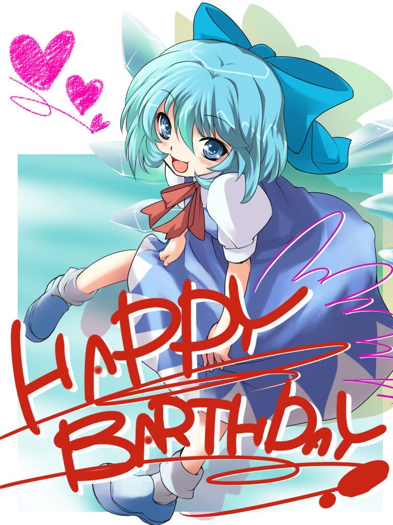 cirno (touhou) drawn by takase_muh