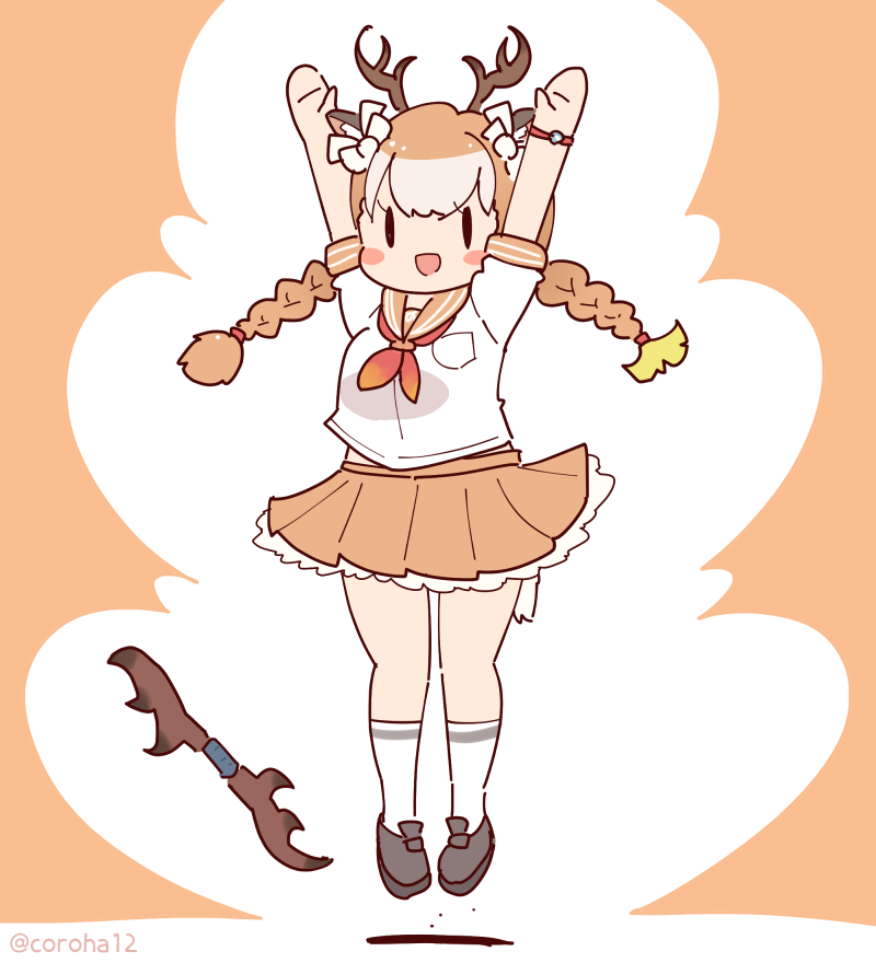 sika deer (kemono friends and 1 more) drawn by coroha