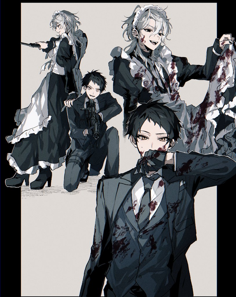 domeki kuguri and kinouchi tao (18trip) drawn by ra_m_63