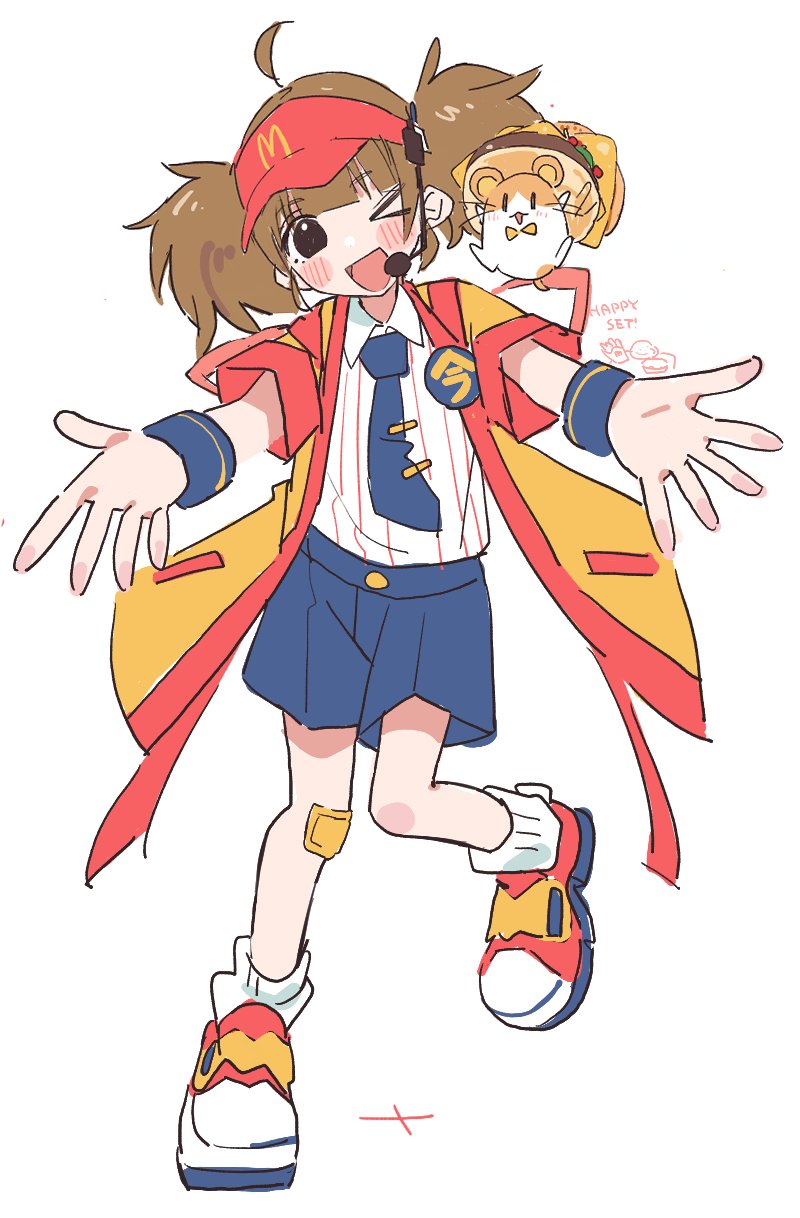 imadake dabuchi tabemi and imadake dabuchi tabesuke (mcdonald's) drawn by hibimegane