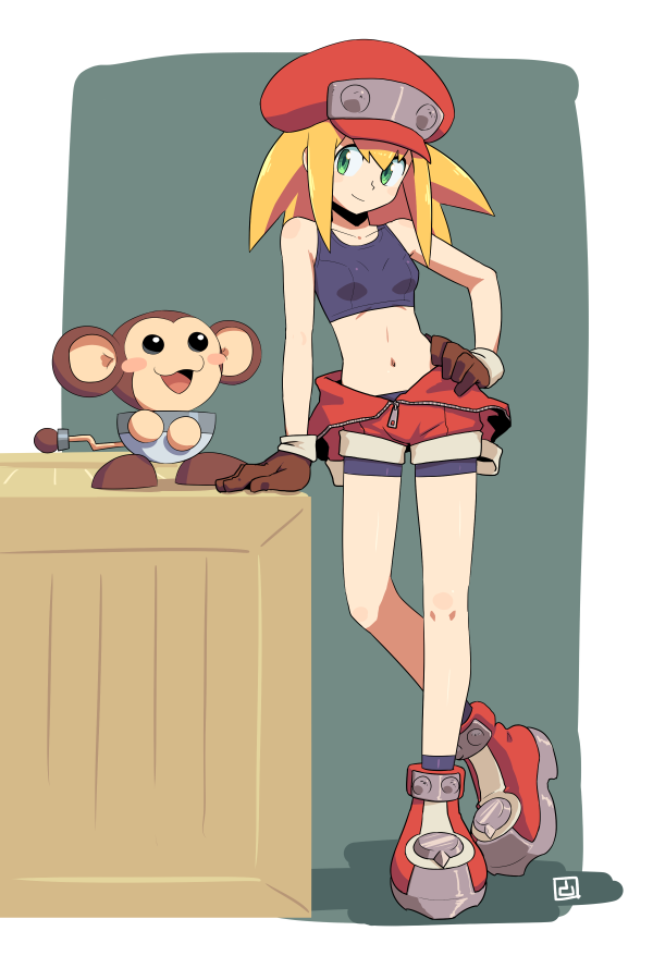 roll caskett and data (mega man and 1 more) drawn by muu_(mumumer)