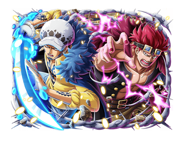 trafalgar law and eustass kid (one piece and 1 more)