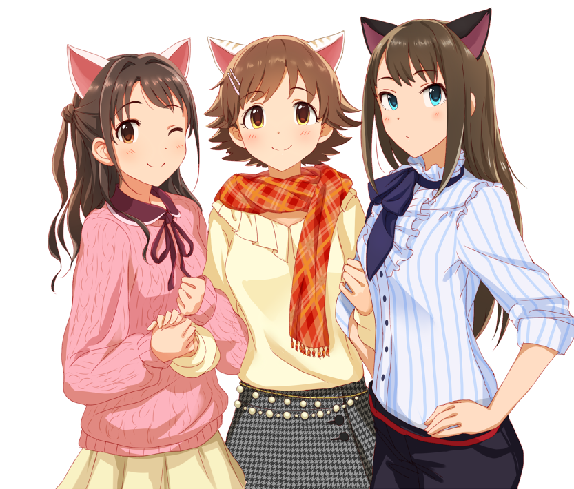 shibuya rin, shimamura uzuki, and honda mio (idolmaster and 1 more) drawn by dani-ikapi