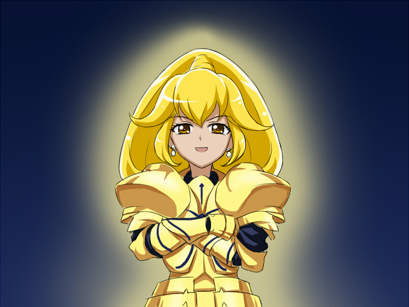 gilgamesh, kise yayoi, and cure peace (fate and 4 more) drawn by an-bl