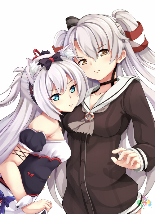 amatsukaze and hammann (kantai collection and 1 more) drawn by chrisandita