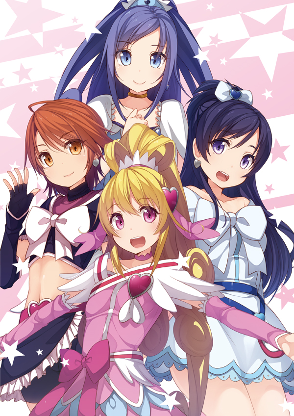 hishikawa rikka, aida mana, misumi nagisa, yukishiro honoka, cure black, and 3 more (precure and 2 more) drawn by siva_(executor)