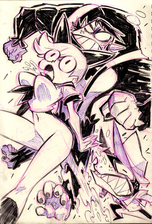 se-chan, machspeed, and violence (sex & violence with machspeed) drawn by rafchu