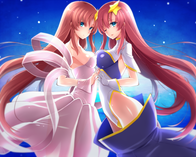 lacus clyne and meer campbell (gundam and 2 more) drawn by ayuteisyoku