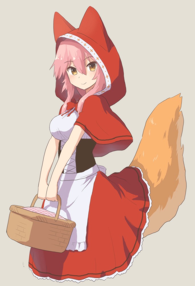 tamamo, tamamo no mae, and little red riding hood (fate and 3 more) drawn by drawfag