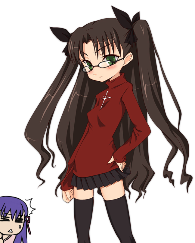tohsaka rin and matou sakura (fate and 1 more) drawn by mishima_toshihiro